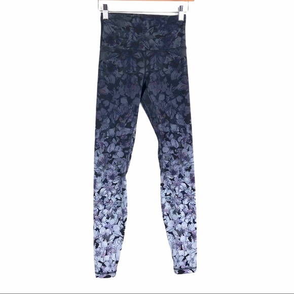 Lululemon Align High Rise Size 4 Nightfall Blossom - Picture 3 of 10